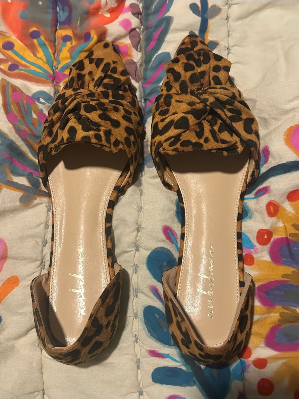 Misbehave Leopard Print D'Orsay Women’s Flats
